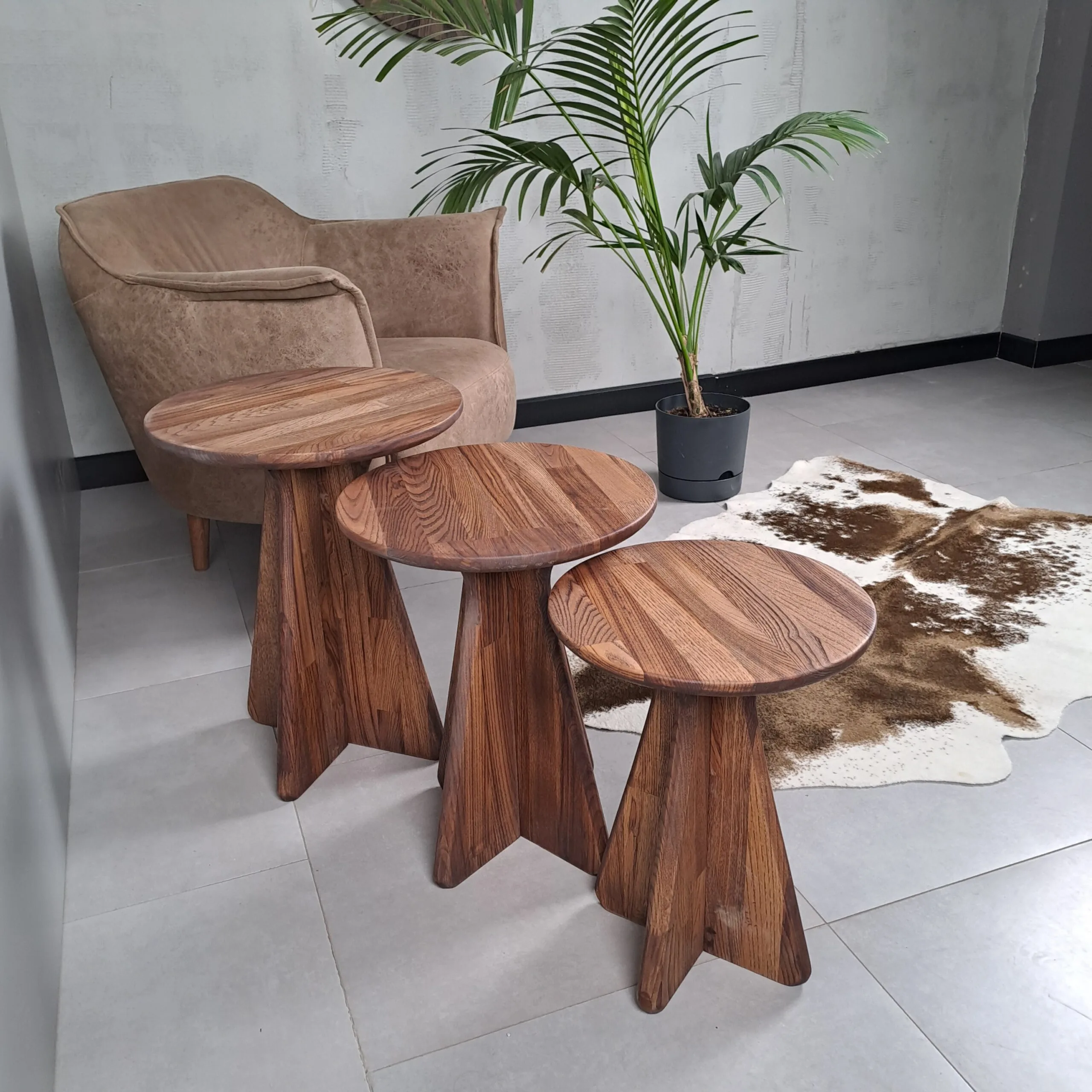 Yeni Mantar 3lü Zigon Sehpa - Image 6