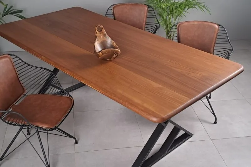 Iroko Oval Köşe Masa - Görsel 9