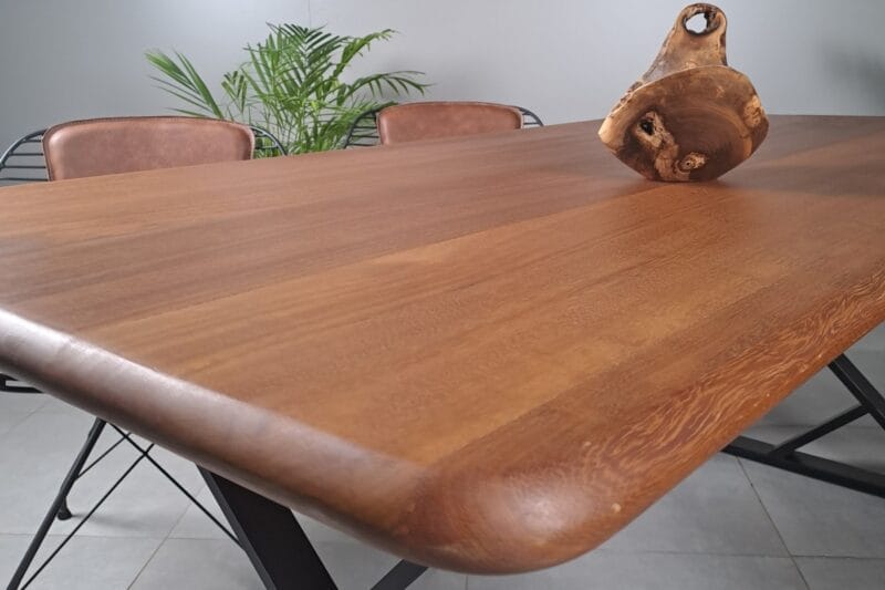Iroko Oval Köşe Masa - Görsel 7