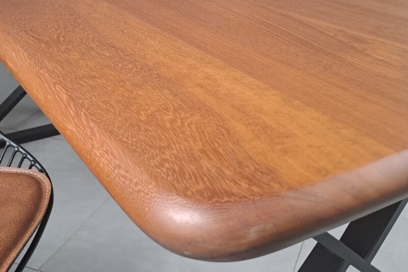 Iroko Oval Köşe Masa - Görsel 6
