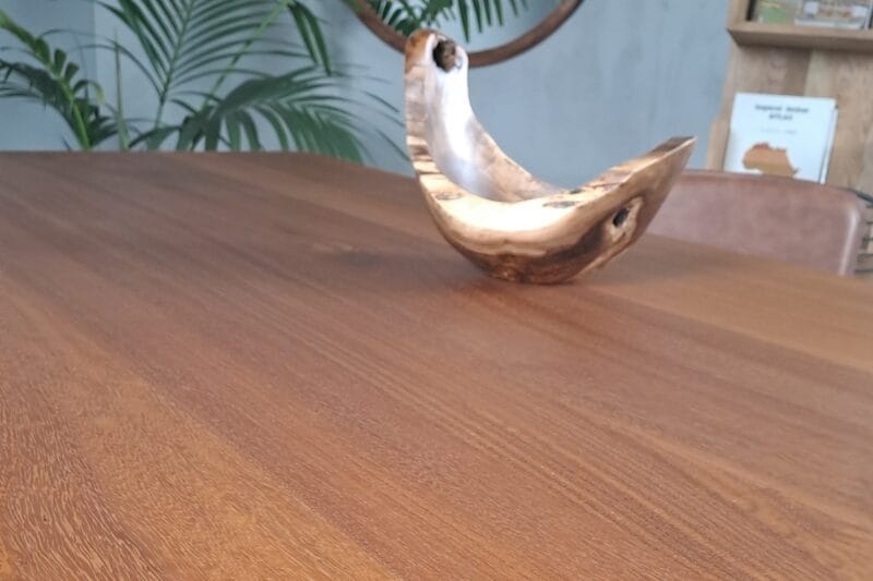 Iroko Oval Köşe Masa - Görsel 5