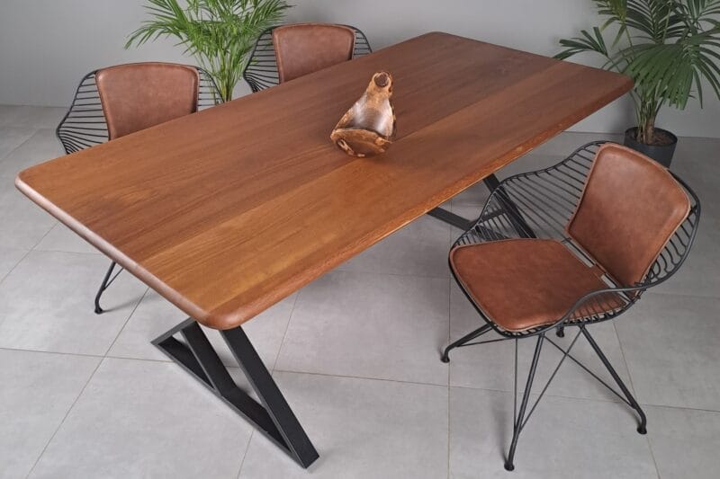 Iroko Oval Köşe Masa - Görsel 3