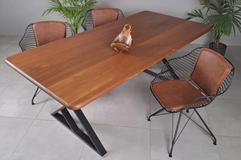 Iroko Oval Köşe Masa - Görsel 3